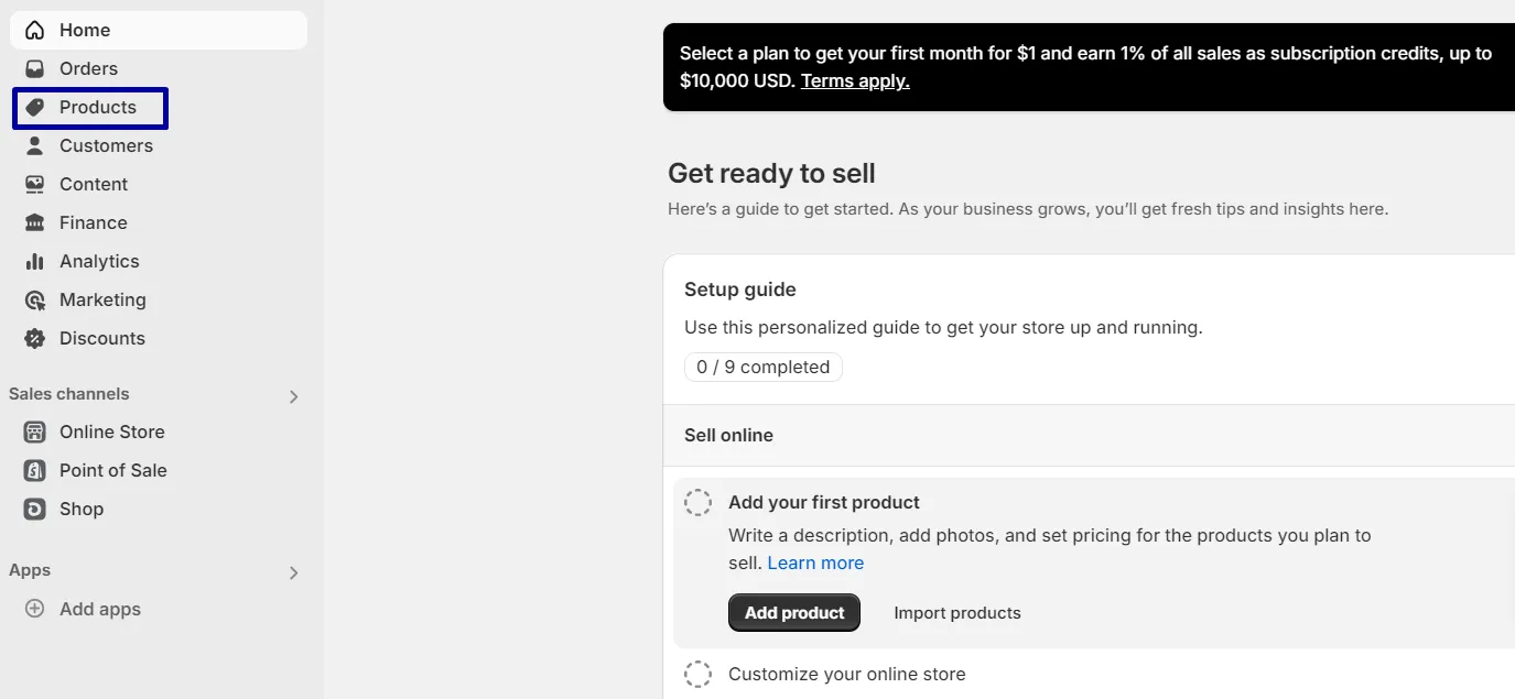 Access the Product Page 